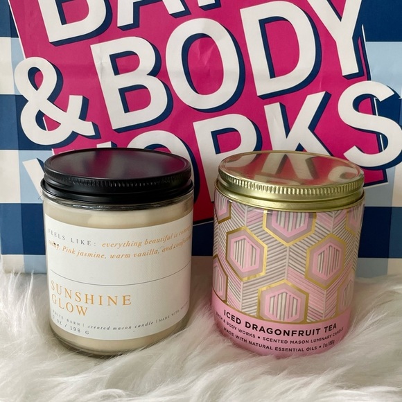 Bath & Body Works Other - Bath And Body Works Single Wick Candles Set of 2